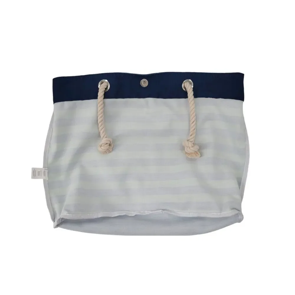 FOCO Seattle Seahawks‎ Tote Bag Green Blue Stripe Rope Handle NFL Logo Beach Fan - Picture 5 of 7